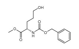 methyl (2S)-2-[N-(benzyloxycarbonyl)amino]-5-(hydroxy)pentanoate Structure