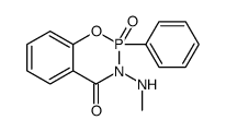 3-(methylamino)-2-oxo-2-phenyl-1,3,2λ5-benzoxazaphosphinin-4-one结构式