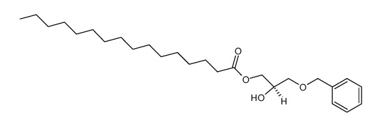 1-O-benzyl-3-O-palmitoyl-sn-glycerol Structure