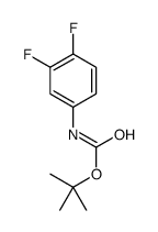N-(3,4-二氟苯基)氨基甲酸叔丁酯结构式