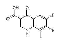 6,7-difluoro-8-methyl-4-oxo-1H-quinoline-3-carboxylic acid Structure