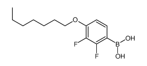 2,3-二氟-4-(庚氧基)苯基硼酸结构式