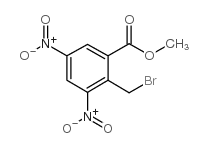 2-溴甲基-3,5-二硝基苯甲酸甲酯结构式