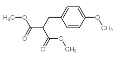 4-甲氧基苄基丙二酸二甲酯结构式