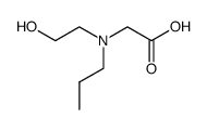 N-propyl-N-(2-hydroxyethyl)glycine Structure