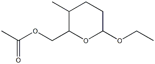 2H-Pyran-2-methanol,6-ethoxytetrahydro-3-methyl-,acetate,[2S-(2alpha,3bta,6bta)]-(9CI) Structure