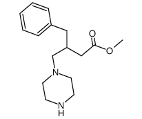 β-(1-piperazinylmethyl)-γ-phenylbutyric acid methyl ester Structure