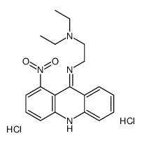 diethyl-[2-[(1-nitroacridin-9-yl)azaniumyl]ethyl]azanium,dichloride Structure