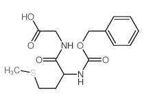 2-[[4-methylsulfanyl-2-(phenylmethoxycarbonylamino)butanoyl]amino]acetic acid Structure