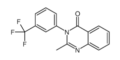 2-methyl-3-[3-(trifluoromethyl)phenyl]quinazolin-4-one结构式