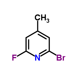 2-溴-4-甲基-6-氟吡啶结构式