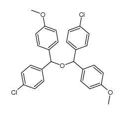 bis[(p-anisyl)(4-chlorophenyl)methyl] ether Structure
