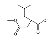 (2S)-2-(2-methoxy-2-oxoethyl)-4-methylpentanoate结构式