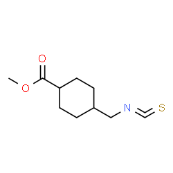 Cyclohexanecarboxylic acid, 4-(isothiocyanatomethyl)-, methyl ester Structure