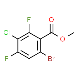 Methyl 6-bromo-3-chloro-2,4-difluorobenzoate structure