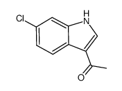 3-乙酰基-6-氯吲哚结构式