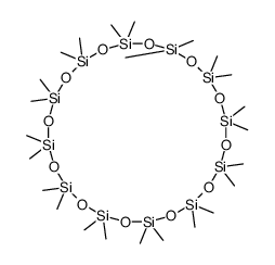 Tetracosamethylcyclododecasiloxane Structure