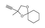 (3R)-3-ethynyl-3-methyl-1,4-dioxaspiro[4.5]decane结构式