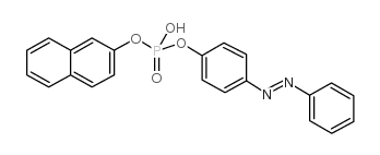 磷酸2-萘酯4-苯偶氮基苯酯结构式