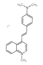 Quinolinium,4-[2-[4-(dimethylamino)phenyl]ethenyl]-1-methyl-, iodide (1:1) Structure