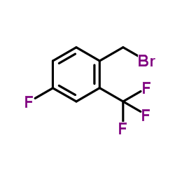 4-氟-2-(三氟甲基)溴苄结构式