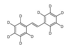 反式-1,2二苯乙烯-D10结构式