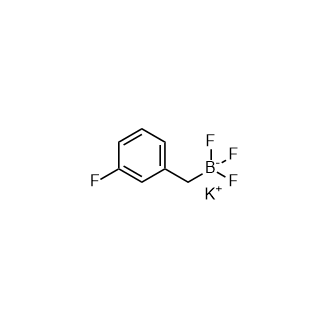 三氟[(3-氟苯基)甲基]硼酸钾结构式