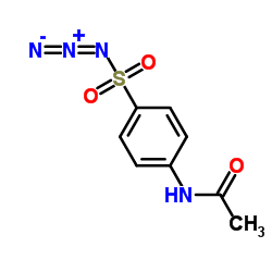 4-乙酰氨基苯磺酰叠氮结构式