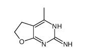 4-甲基-5,6-二氢呋喃并[2,3-d]嘧啶-2-胺结构式