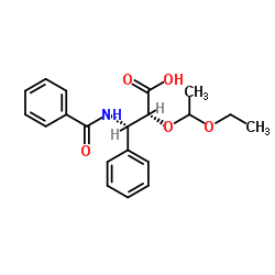 Ethyl-(2R,3S)-N-benzoyl-3-Phenylisoserine ester结构式