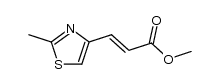 (2E)-3-(2-Methylthiazol-4-yl)-2-propenoic acid methyl ester结构式