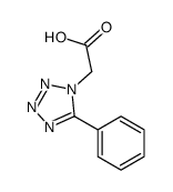 2-(5-phenyltetrazol-1-yl)acetic acid Structure
