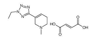 (Z)-but-2-enedioic acid,5-(2-ethyltetrazol-5-yl)-1-methyl-3,6-dihydro-2H-pyridine Structure