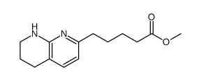 methyl 5-(5,6,7,8-tetrahydro-1,8-naphthyridin-2-yl)pentanoate结构式