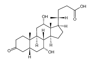3-氧代-7a,12a-二羟基-5b-胆烷酸结构式