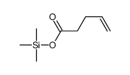 4-Pentenoic acid, trimethylsilyl ester structure