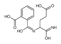 2-[(1-amino-4-carboxy-1-oxobutan-2-yl)carbamoyl]benzoic acid Structure