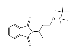 (R)-2-[3-(tert-butyldimethylsilyloxy)-1-methylpropyl]-1H-isoindole-1,3(2H)-dion结构式