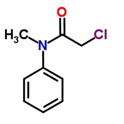 2-氯-N-甲基-N-苯基乙酰胺结构式