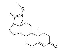 progesterone-20-(O-methyloxime) Structure