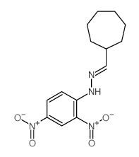 Cycloheptanecarboxaldehyde,2-(2,4-dinitrophenyl)hydrazone Structure