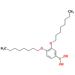 3,4-bis(octyloxy)phenylboronic acid Structure