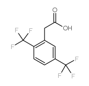2,5-双(三氟甲基)苯乙酸结构式