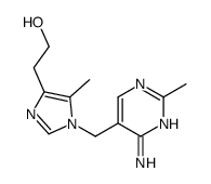 2-[1-[(4-amino-2-methylpyrimidin-5-yl)methyl]-5-methylimidazol-4-yl]ethanol Structure