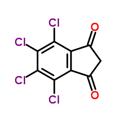 4,5,6,7-四氯茚满-1,3-二酮结构式