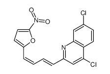 4,7-dichloro-2-[(1E,3E)-4-(5-nitro-2-furyl)buta-1,3-dienyl]quinoline Structure