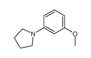 1-(3-甲氧基苯基)-吡咯烷结构式