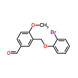 3-(2-BROMO-PHENOXYMETHYL)-4-METHOXY-BENZALDEHYDE结构式