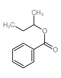 Benzoic acid,1-methylpropyl ester structure