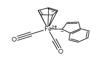 dicarbonyl(η(5)-cyclopentadienyl)(η(1)-indenyl)iron Structure